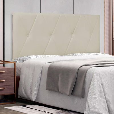 Cabeceira Painel King 1,95m Aquilla Corano Marfim