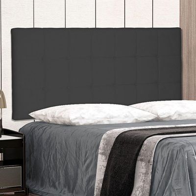 Cabeceira Painel King 1,95m Verona Suede Preto