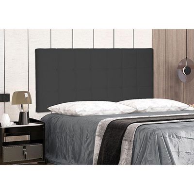 Cabeceira Painel King 1,95m Verona Suede Preto