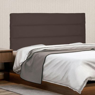 Cabeceira Painel King 1,95m La Italiana Suede Marrom Café