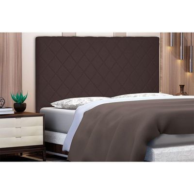 Cabeceira King 1,95m Esmeralda Suede Marrom Café