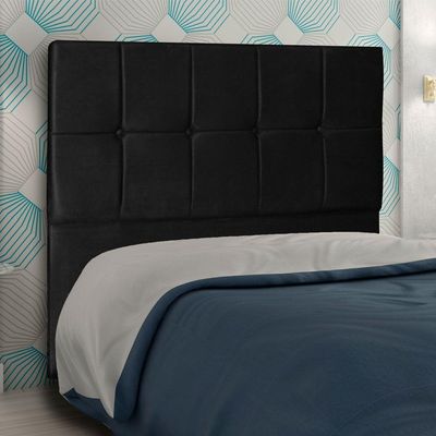 Cabeceira King 1,95m Lisboa Suede Preto