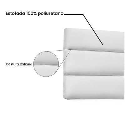 Cabeceira Painel King 1,95m La Italiana Corano Branco