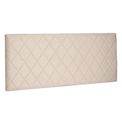 Cabeceira Painel King 1,95m Esmeralda Suede Bege