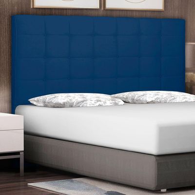 Cabeceira King 1,95m Verona Suede Azul Marinho