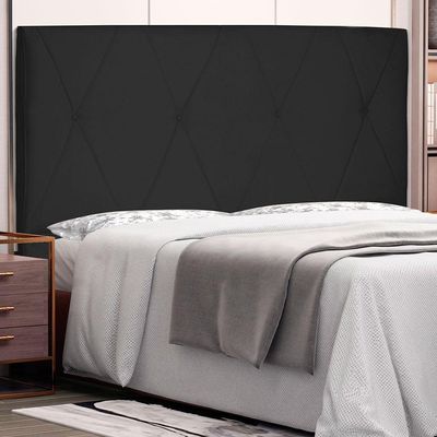 Cabeceira King 1,95m Aquilla Suede Preto