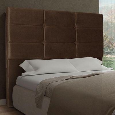 Cabeceira King 1,95m Tóquio Suede Marrom