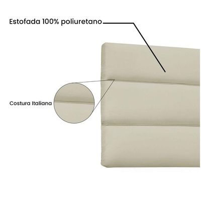 Cabeceira Painel King 1,95m La Italiana Corano Marfim