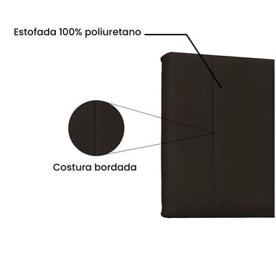 Cabeceira Painel King 1,95m Ravenna Corano Marrom