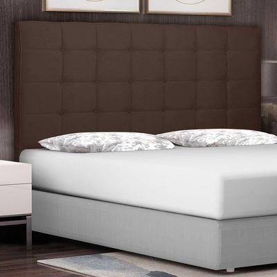 Cabeceira King 1,95m Verona Suede Marrom Café
