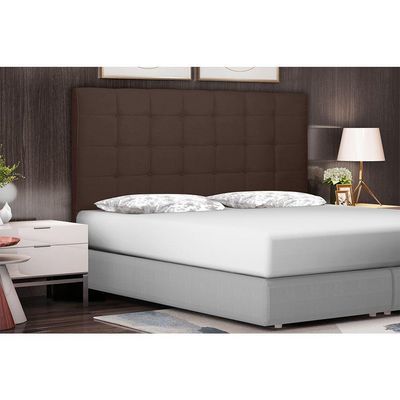 Cabeceira King 1,95m Verona Suede Marrom Café