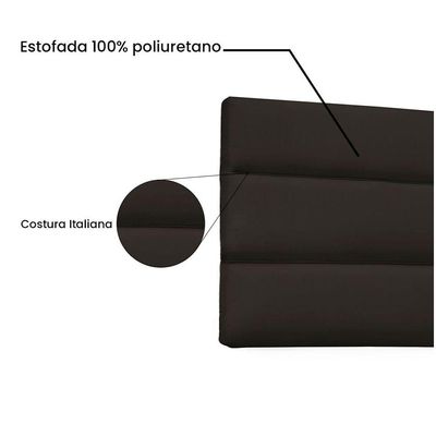 Cabeceira Painel King 1,95m La Italiana Corano Marrom