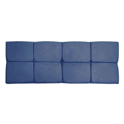 Cabeceira Painel King 1,95m Nina Suede Azul Marinho - Pallazio