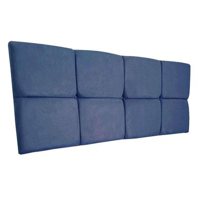 Cabeceira Painel King 1,95m Nina Suede Azul Marinho - Pallazio
