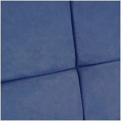 Cabeceira Painel King 1,95m Nina Suede Azul Marinho - Pallazio