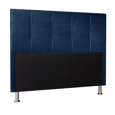 Cabeceira King 1,95m Roma Suede Azul Marinho - Pallazio