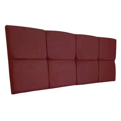 Cabeceira Painel King 1,95m Nina Suede Marsala - Pallazio