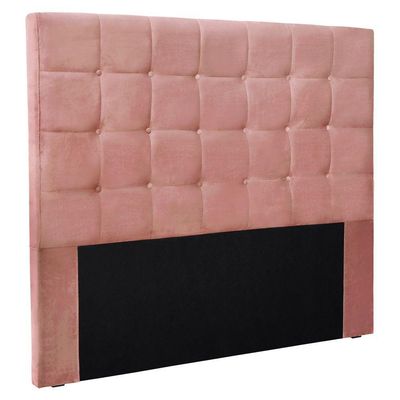 Cabeceira King 1,95m Verona Veludo Rosa