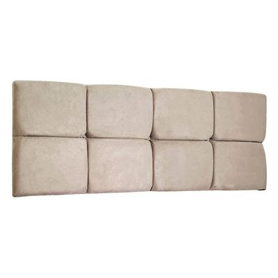 Cabeceira Painel King 1,95m Nina Suede Bege - Pallazio