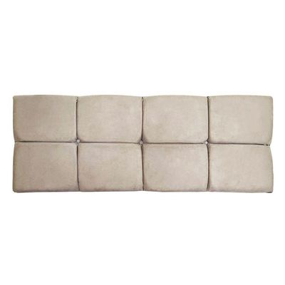 Cabeceira Painel King 1,95m Nina Suede Bege - Pallazio