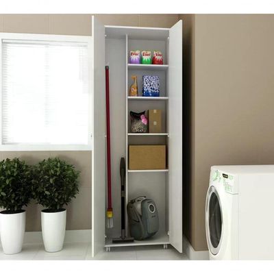 Armário Para Lavanderia 02 Portas Multiuso Am3101 Branco