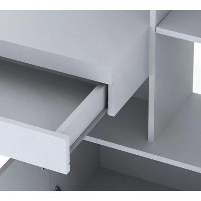 Escrivaninha Para Computador Com Armário Me4143 Branco