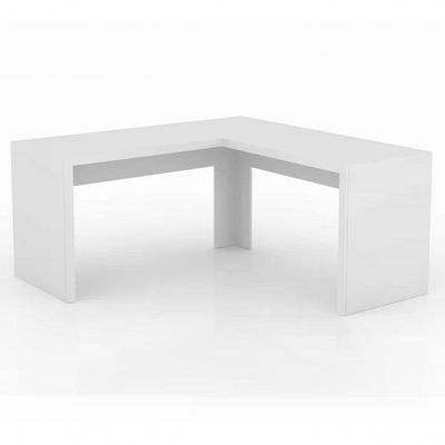 Escrivaninha Para Escritorio Angular Me4116 Branco Branco