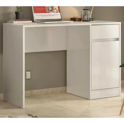 Escrivaninha 01 Porta 01 Gaveta Morada 29600 Branco Demobile
