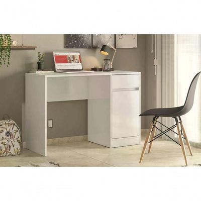 Escrivaninha 01 Porta 01 Gaveta Morada 29600 Branco Demobile