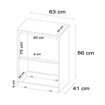 Comoda 04 Gavetas Astral Branco Demobile Branco