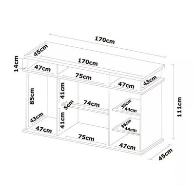 Comoda 07 Gavetas London Branco Com Rodizios Branco