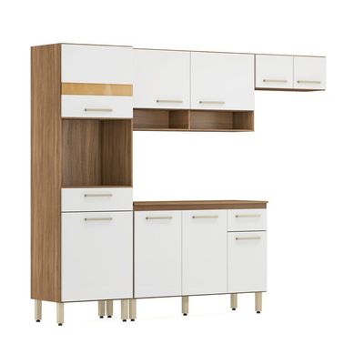 Cozinha Compacta 4 Peças Dama Demóbile Amêndola/branco