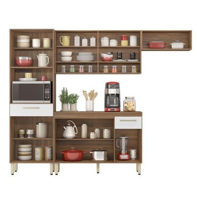 Cozinha Compacta 4 Peças Dama Demóbile Amêndola/branco