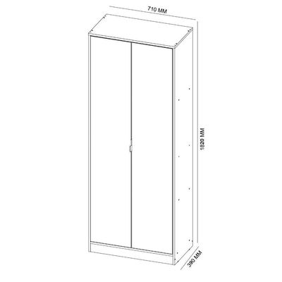 Armário Sapateira Multiuso 2 Portas Grife 21510 Touch
