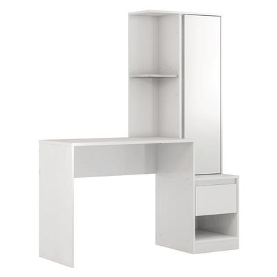 Bancada Office Com Estante Walker Branco
