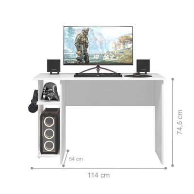 Escrivaninha Gamer West Branco