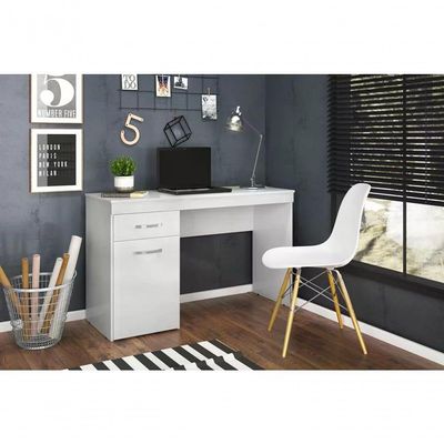 Escrivaninha 01 Gaveta Vitoria 29100 Branco Demobile Branco
