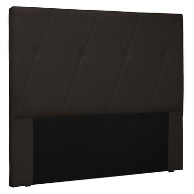 Cabeceira Estofada Cama Box Casal King Size 195cm Marrom