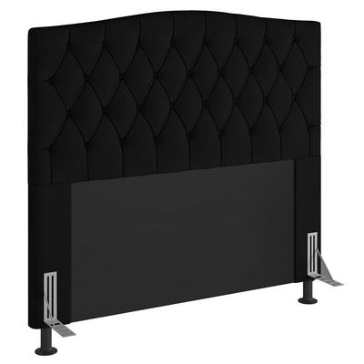 Cabeceira Estofada Box Casal King Size 193cm Com Frame Preto