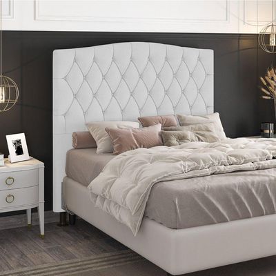 Cabeceira Estofada Box King Size 193cm Com Frame Branco