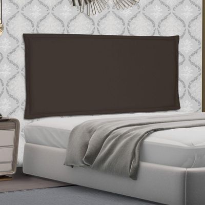 Cabeceira Painel Estofada Box Casal King Veneza 195cm Café