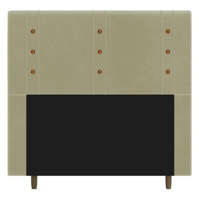 Cabeceira Cama Box Casal King Size Roma 195cm Corano Bege