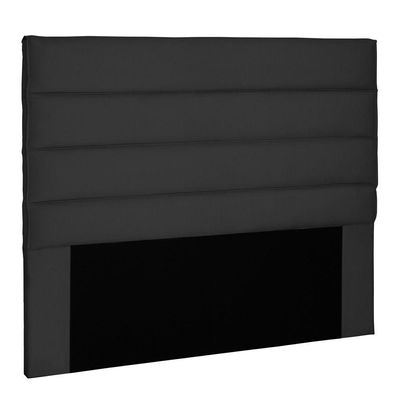 Cabeceira Estofada Box Casal King Size 195cm Suede Preto