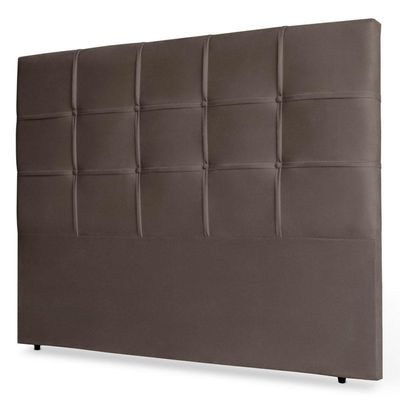 Cabeceira Estofada Box Casal King Size 195cm Marrom