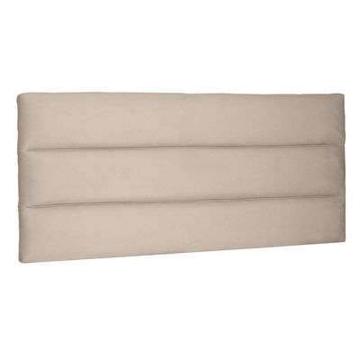 Cabeceira Painel Estofada Box Casal King 195cm Suede Bege