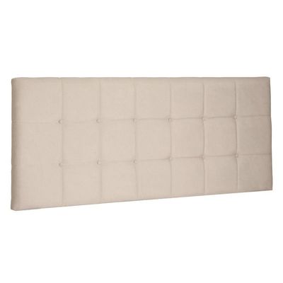 Cabeceira Painel Estofada Box Casal King 195cm Suede Bege