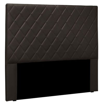 Cabeceira Estofada Box Casal King Size Esmeralda 195cm Marrom