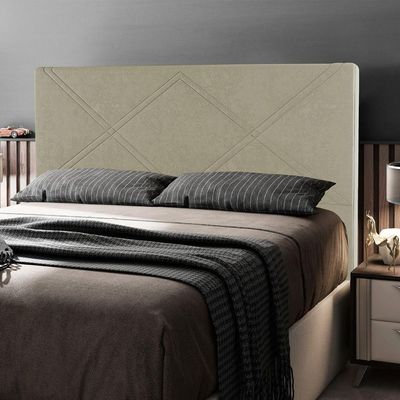 Cabeceira Cama Box Casal King Size Cairo 195cm Corano Bege