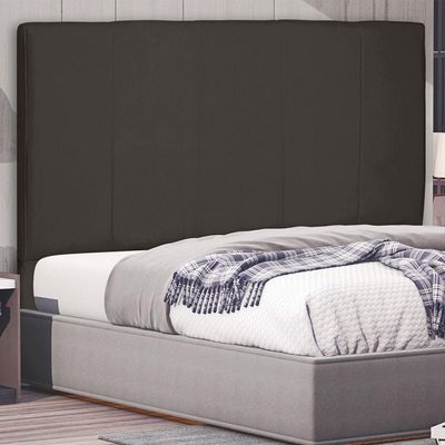 Cabeceira Estofada Box Casal King Size Ravenna 195cm Café
