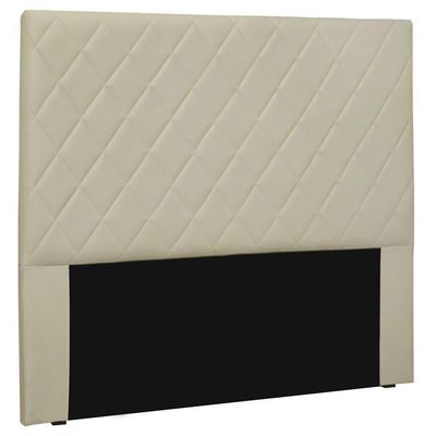 Cabeceira Estofada Box Casal King Size Esmeralda 195cm Bege